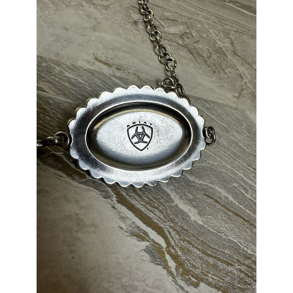 ARIAT Turquoise Concho Chain Belt - Ladies, Silver - Picture 3 of 6